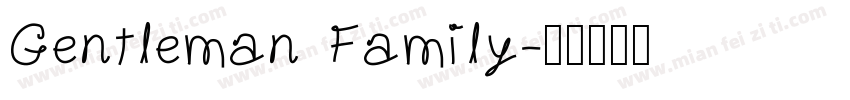 Gentleman Family字体转换